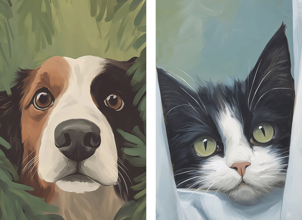 Curious companions in nature's embrace