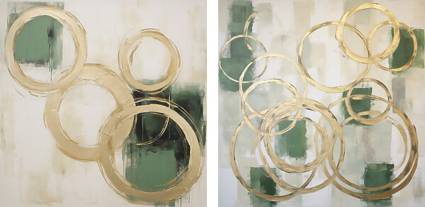 Painting of circles and circles