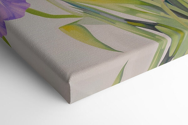 Painting of flowers on a white surface Painting of flowers on a white surface