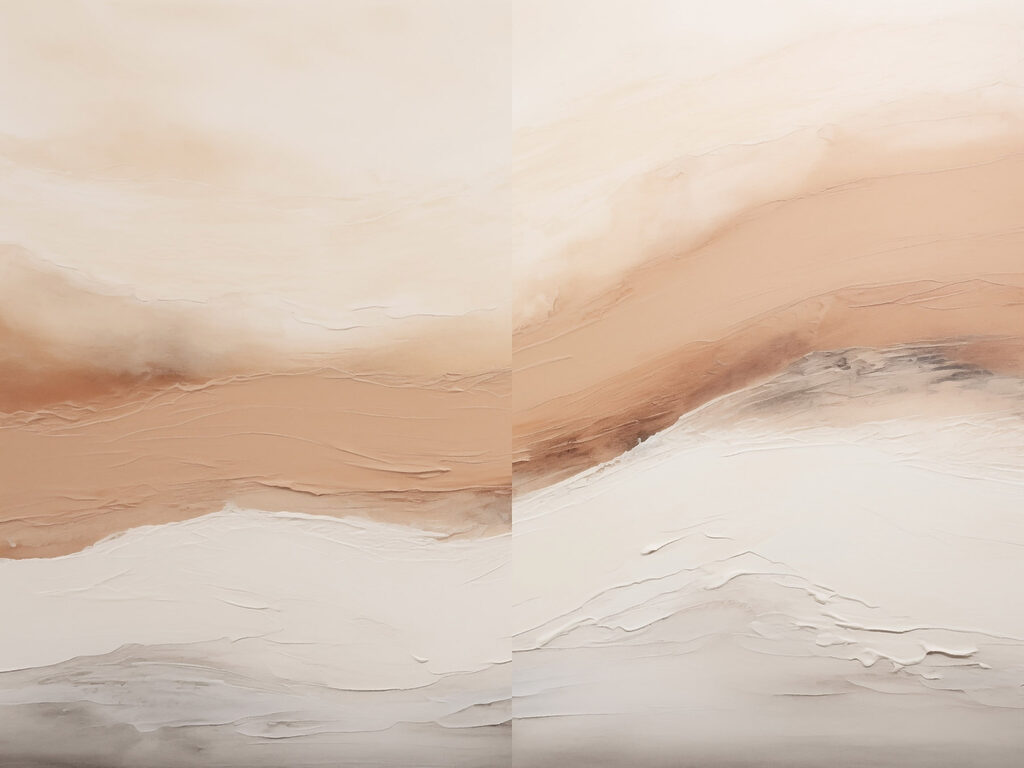 Soft hues blend in serene harmony Soft hues blend in serene harmony