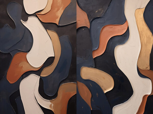 Collage of different colors of paint