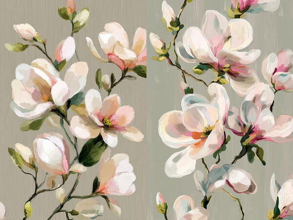 Delicate blooms embracing soft hues Delicate blooms embracing soft hues