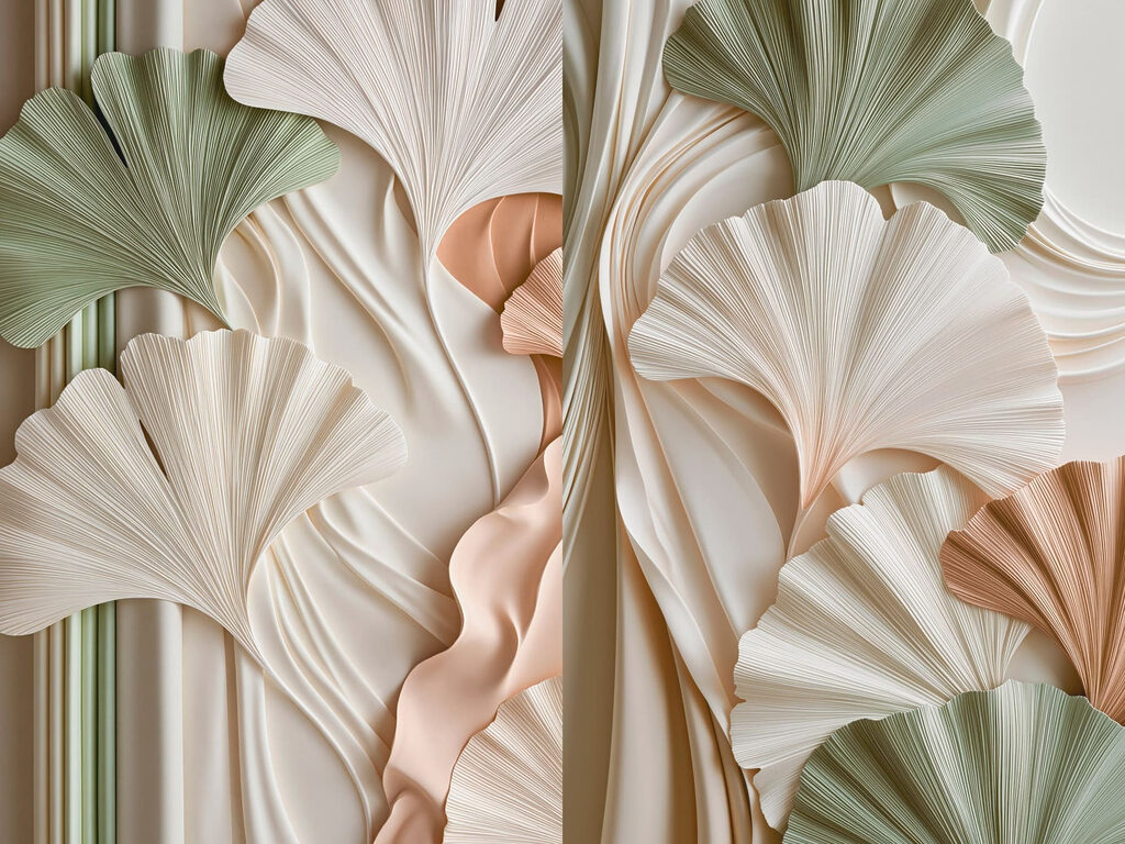 Natural forms and delicate lines unite