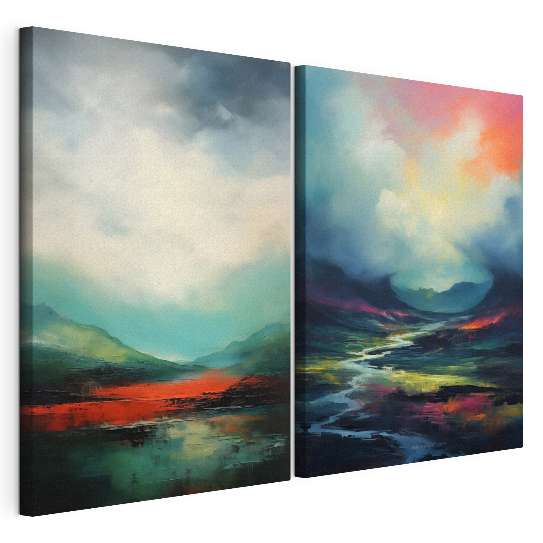 Painting of a landscape Painting of a landscape