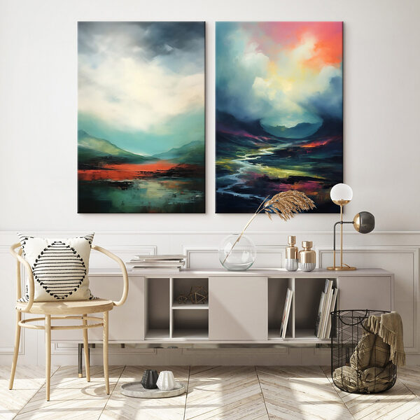 Painting of a landscape Painting of a landscape
