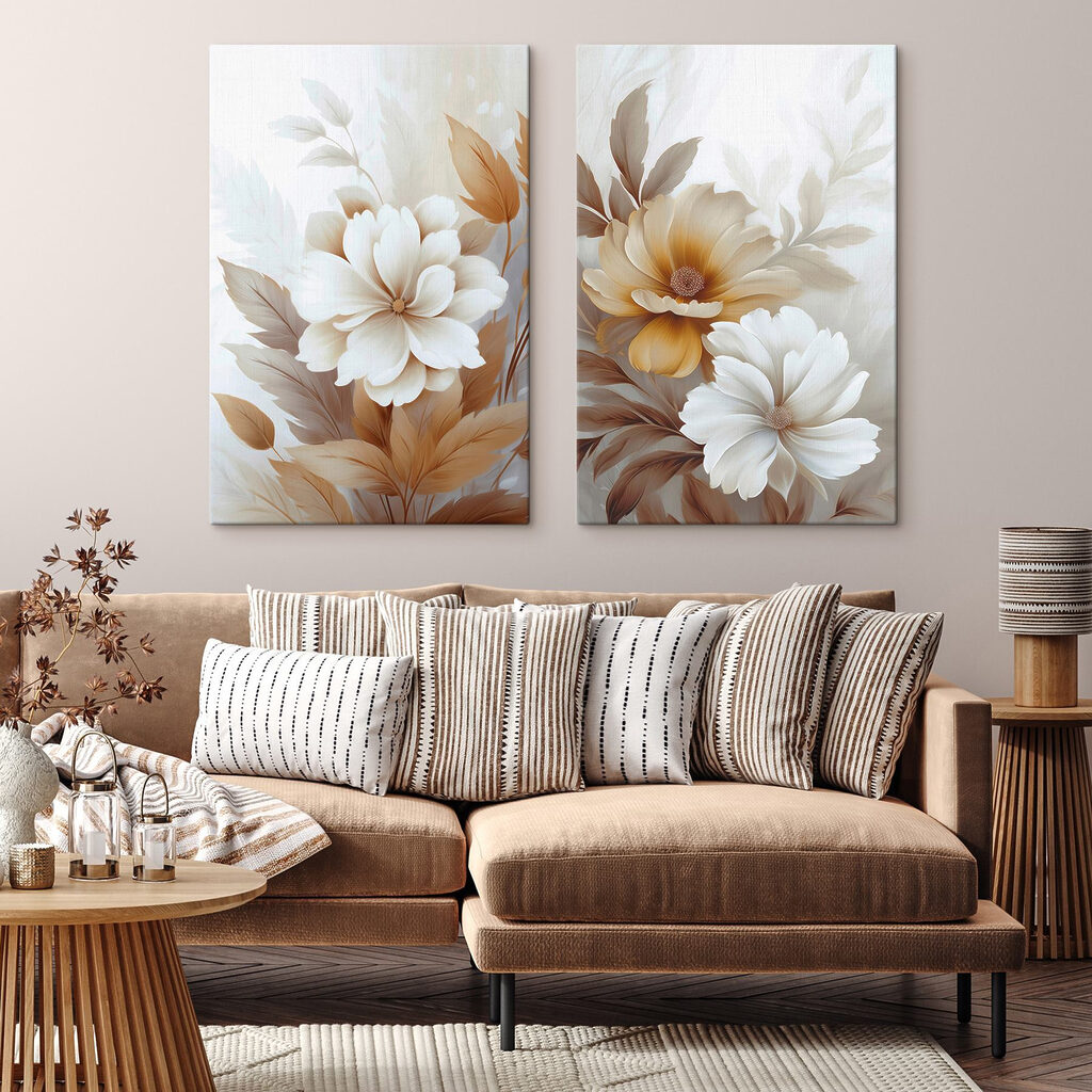 Soft floral elegance in muted tones