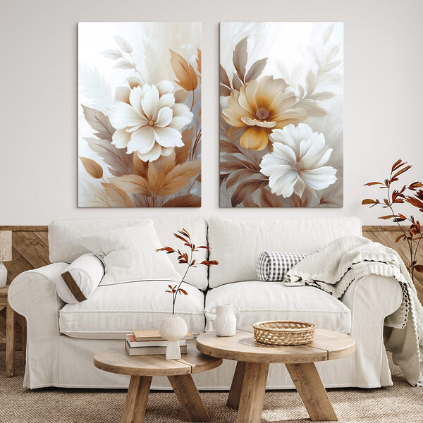 Soft floral elegance in muted tones