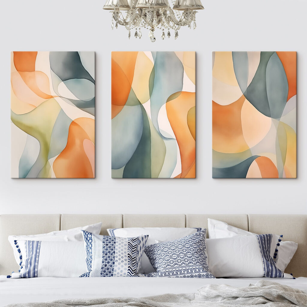 Flowing colors in gentle harmony Flowing colors in gentle harmony