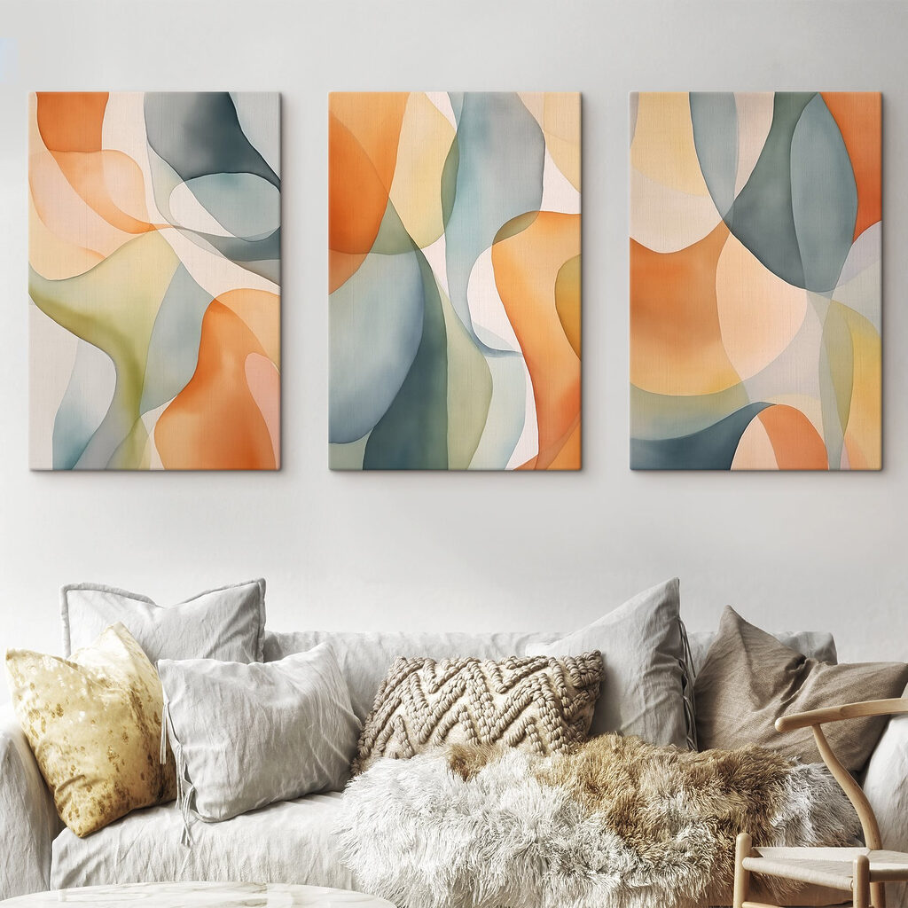 Flowing colors in gentle harmony Flowing colors in gentle harmony