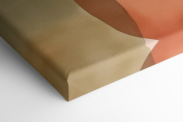 Soft shapes in warm colors blend