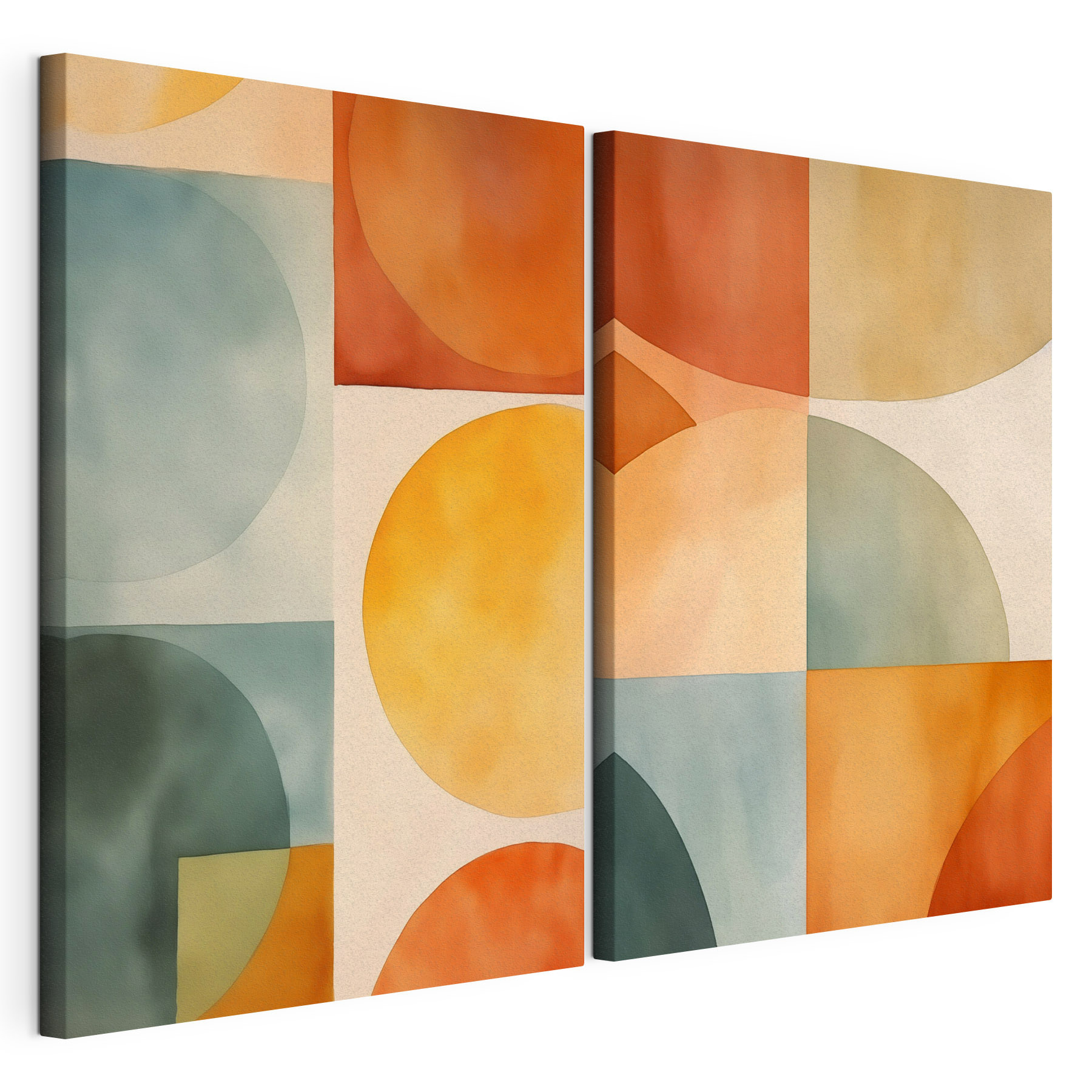 Soft shapes in warm tones Soft shapes in warm tones