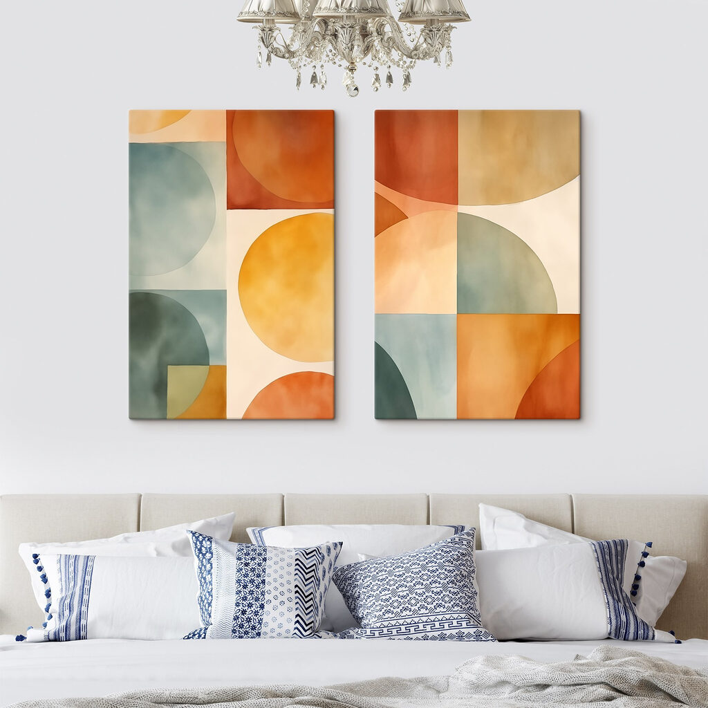 Soft shapes in warm tones Soft shapes in warm tones
