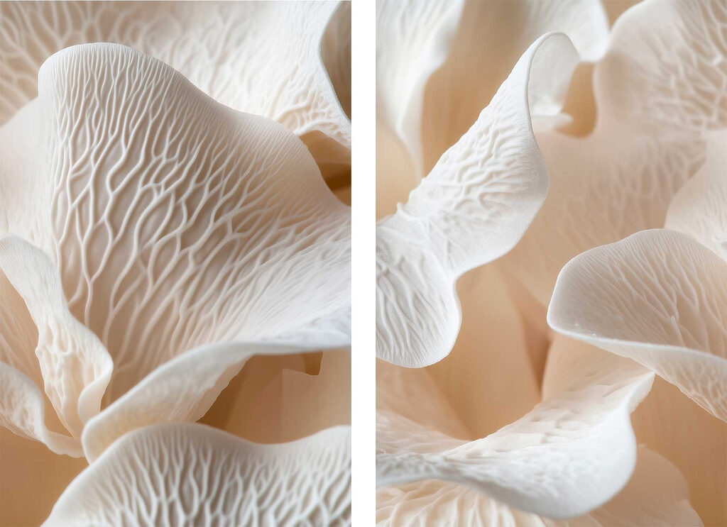 Whimsical petal formations in soft hues