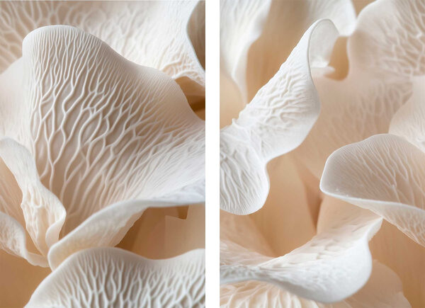 Whimsical petal formations in soft hues