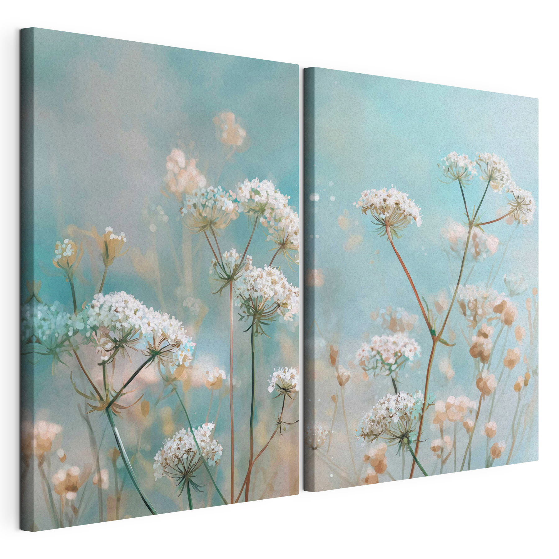 Delicate blooms in soft colors