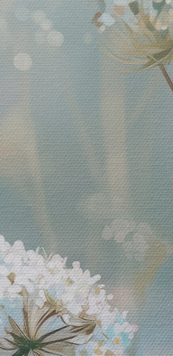 Delicate blooms in soft colors