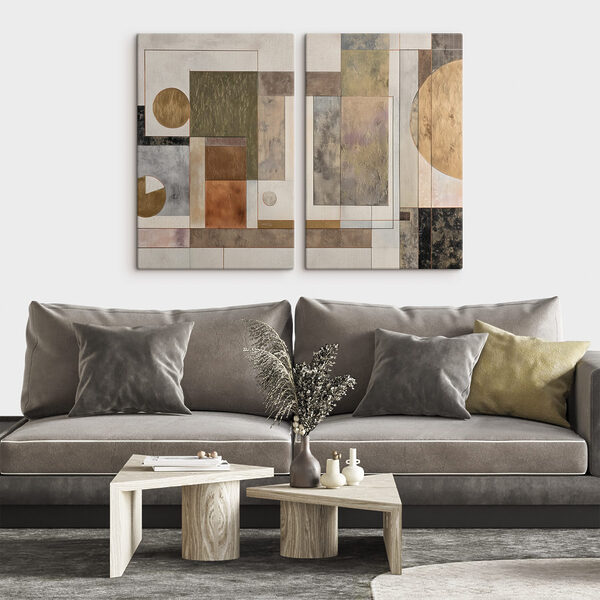 Pair of art pieces Pair of art pieces