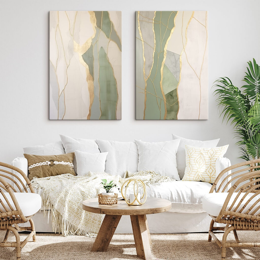 Elegant lines and soft colors