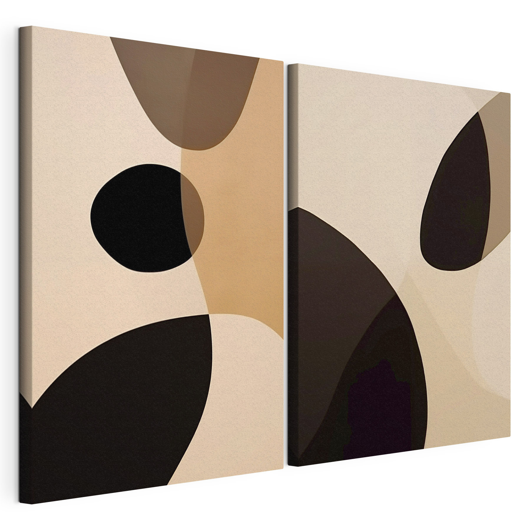 Abstract shapes in neutral tones