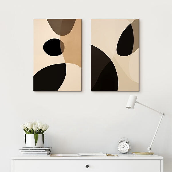 Abstract shapes in neutral tones