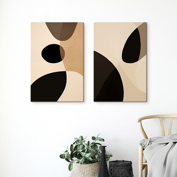 Abstract shapes in neutral tones