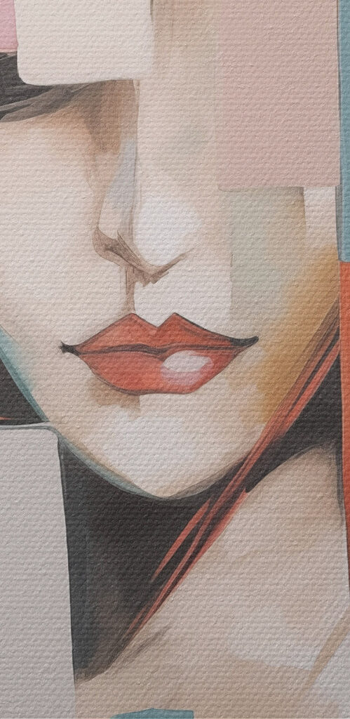 Painting of a woman Painting of a woman