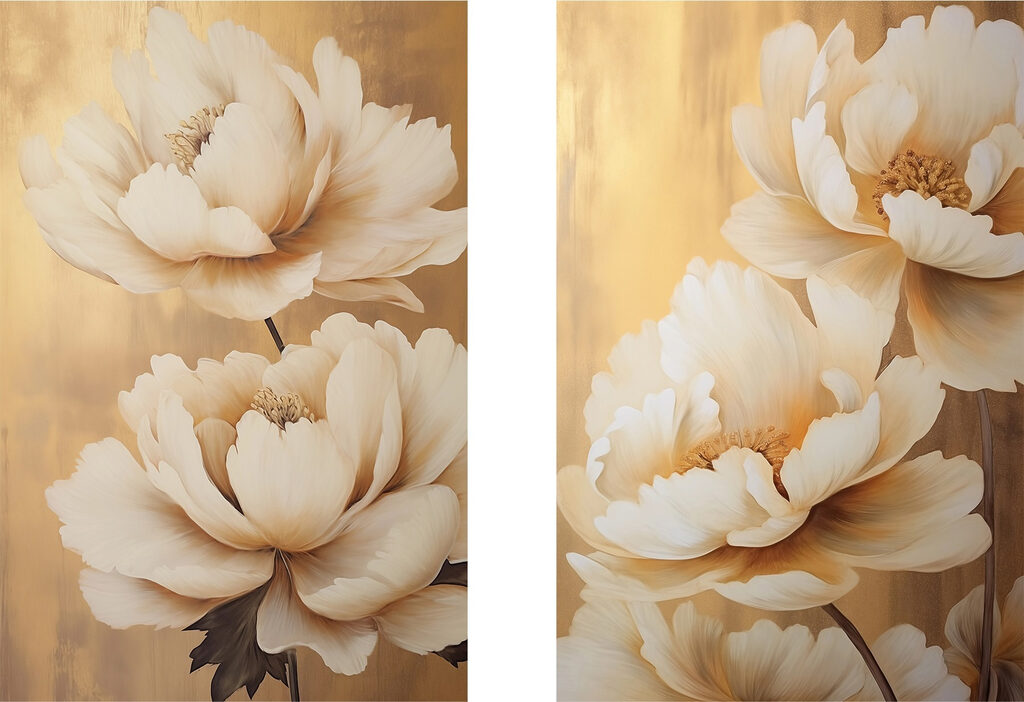 Elegant blooms with warm tones