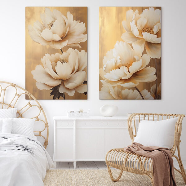 Elegant blooms with warm tones