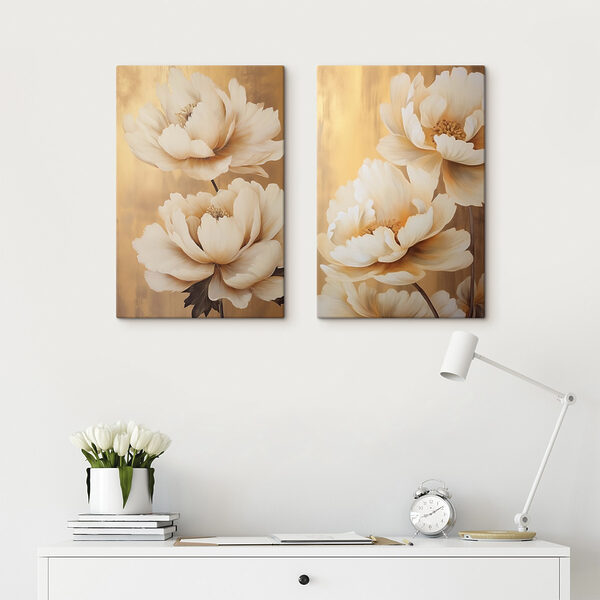 Elegant blooms with warm tones