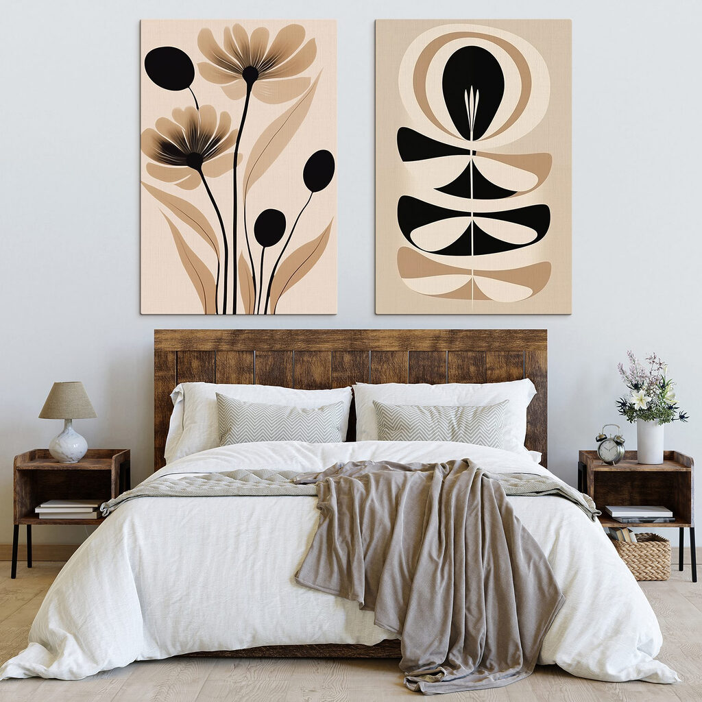Delicate floral design in earthy tones Delicate floral design in earthy tones