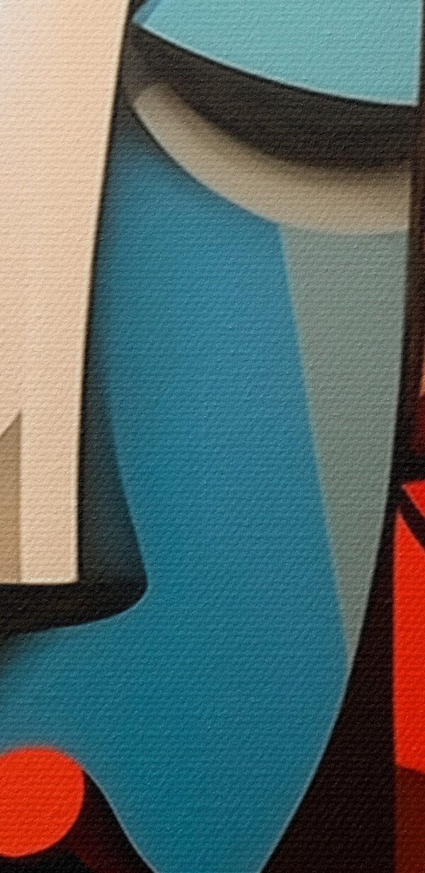Collage of a painting of a woman's face Collage of a painting of a woman's face