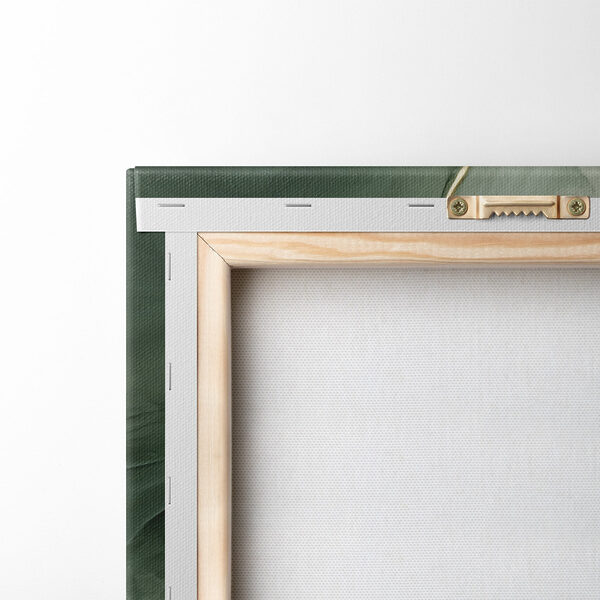Painting of green and white colors