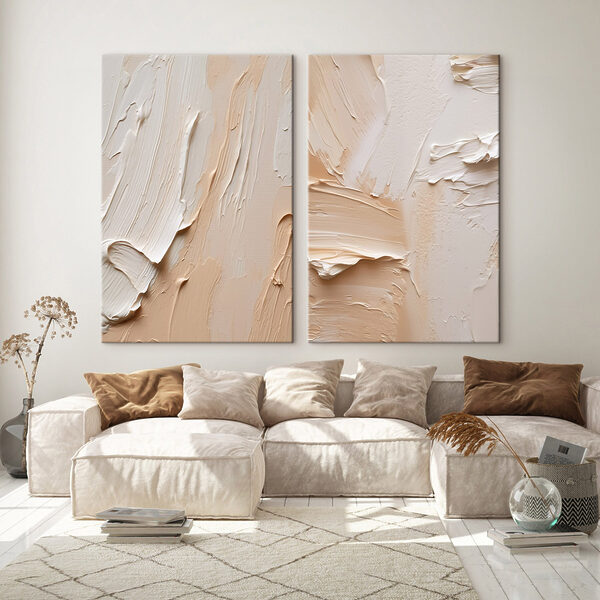 Abstract strokes in soft shades Abstract strokes in soft shades