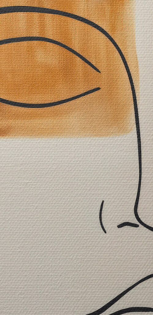 Painting of a woman's face
