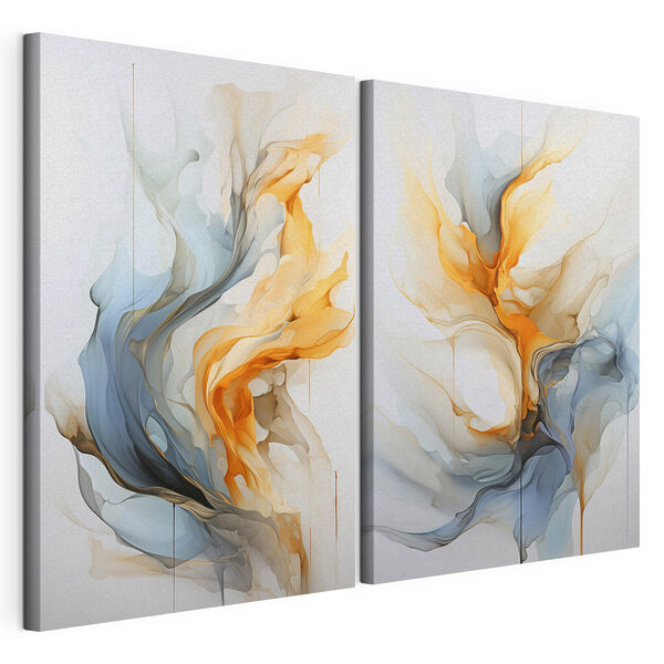 Two images of a painting