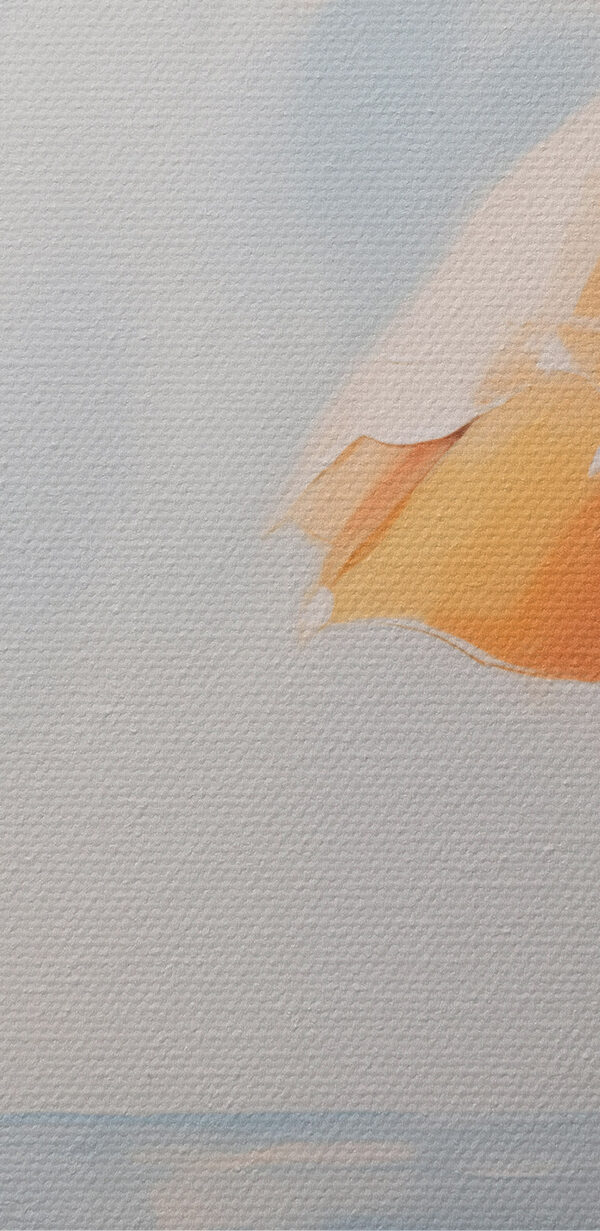 Painting of a drink and a lemon