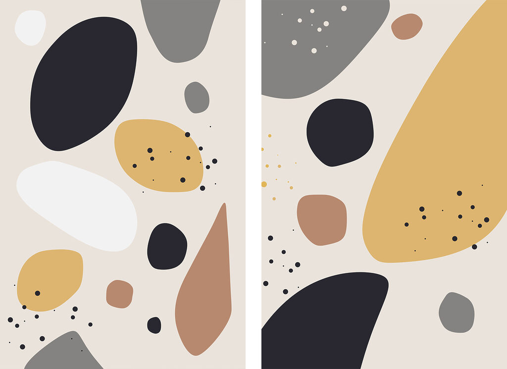 Abstract shapes in soothing colors Abstract shapes in soothing colors