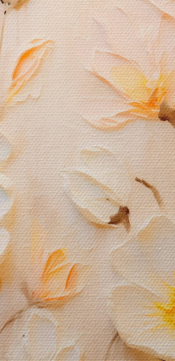 Painting of flowers on canvas Painting of flowers on canvas