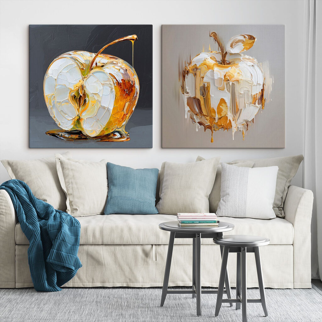 Elegant apple with a unique twist