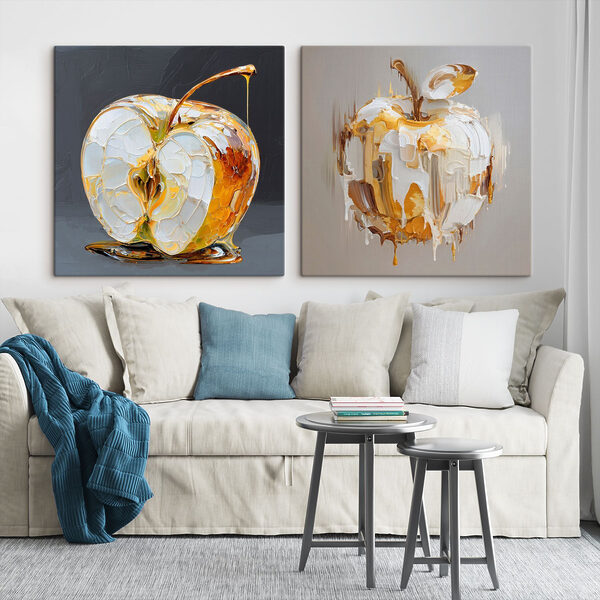 Elegant apple with a unique twist