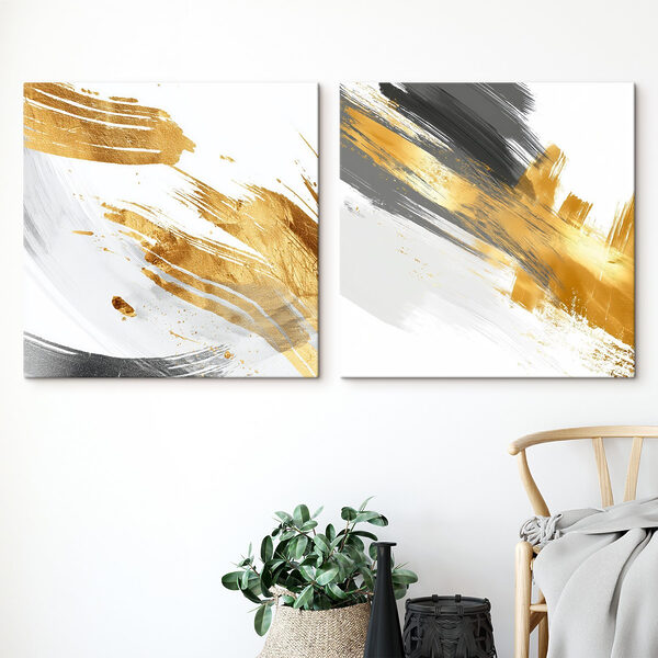 Abstract brush strokes in bold colors Abstract brush strokes in bold colors