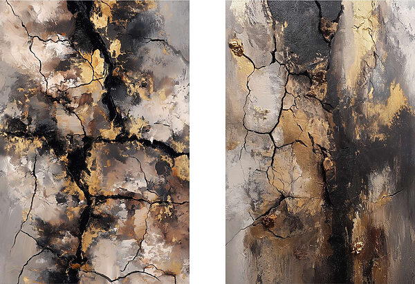 Abstract textures with deep contrasts