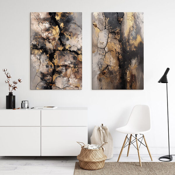 Abstract textures with deep contrasts