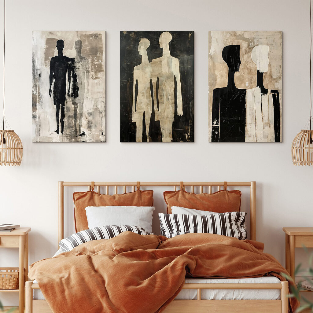 Couple of paintings of people Couple of paintings of people