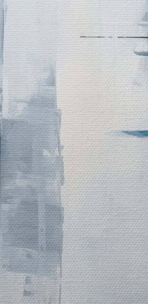 Painting of a city Painting of a city
