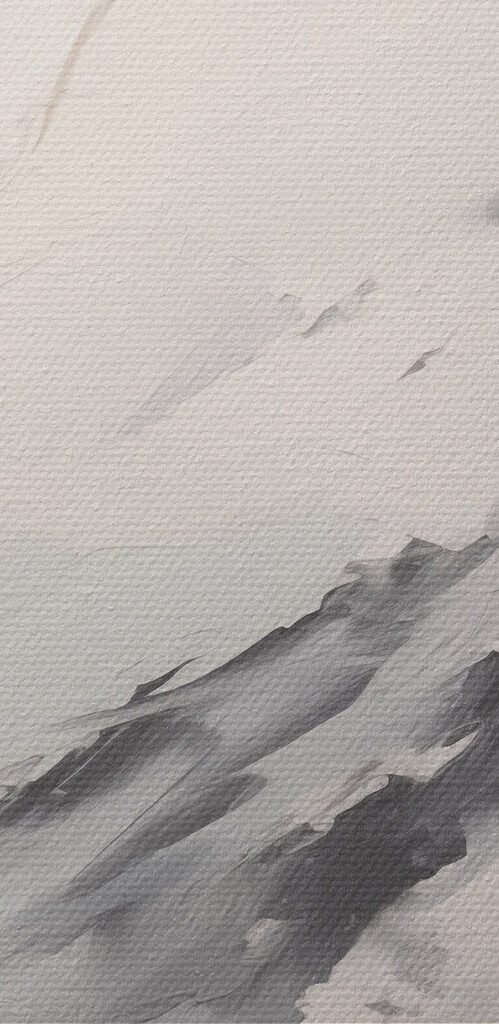 Painting of a mountain range Painting of a mountain range
