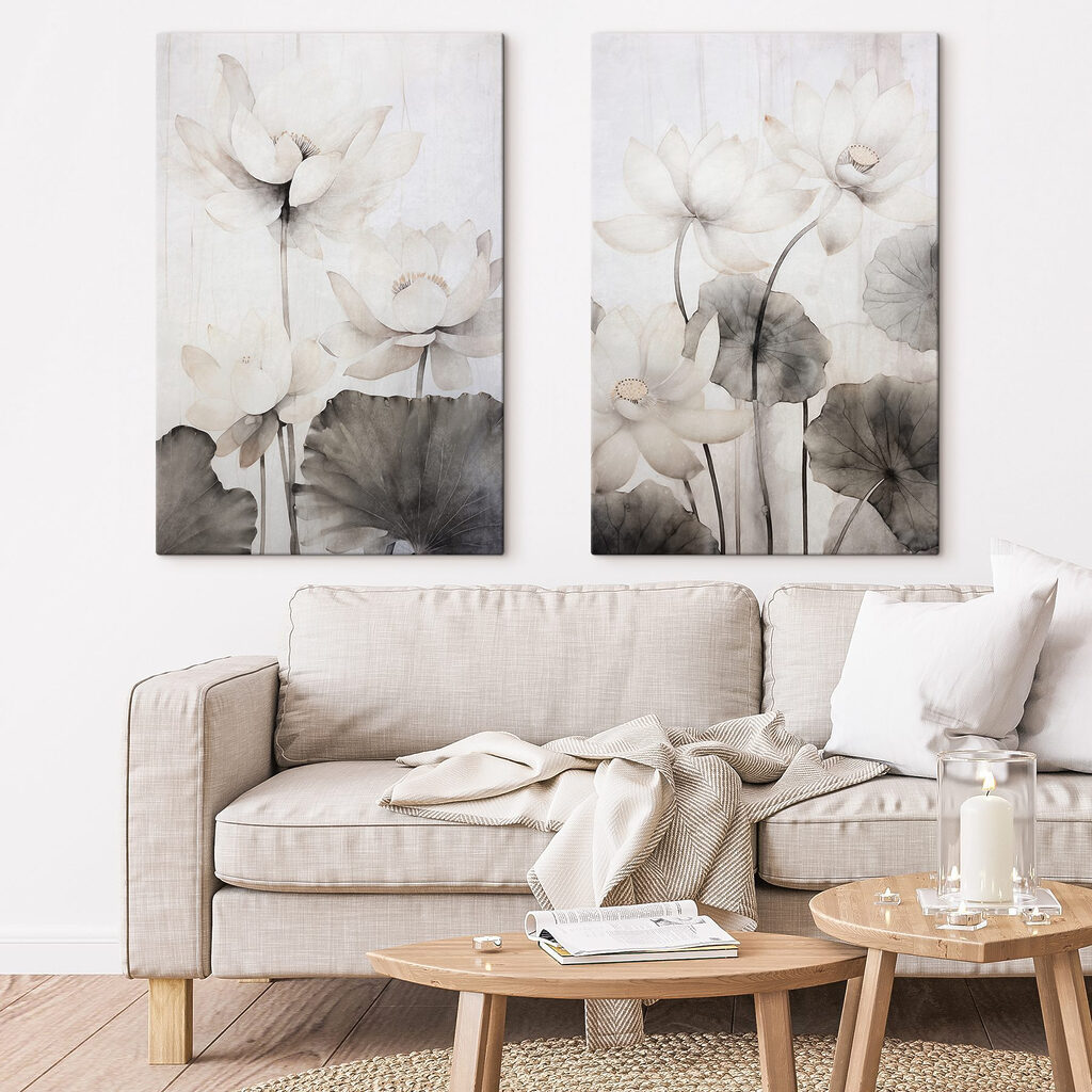 Delicate blooms in soft watercolor hues