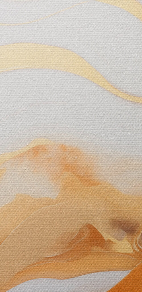 Flowing patterns in warm hues