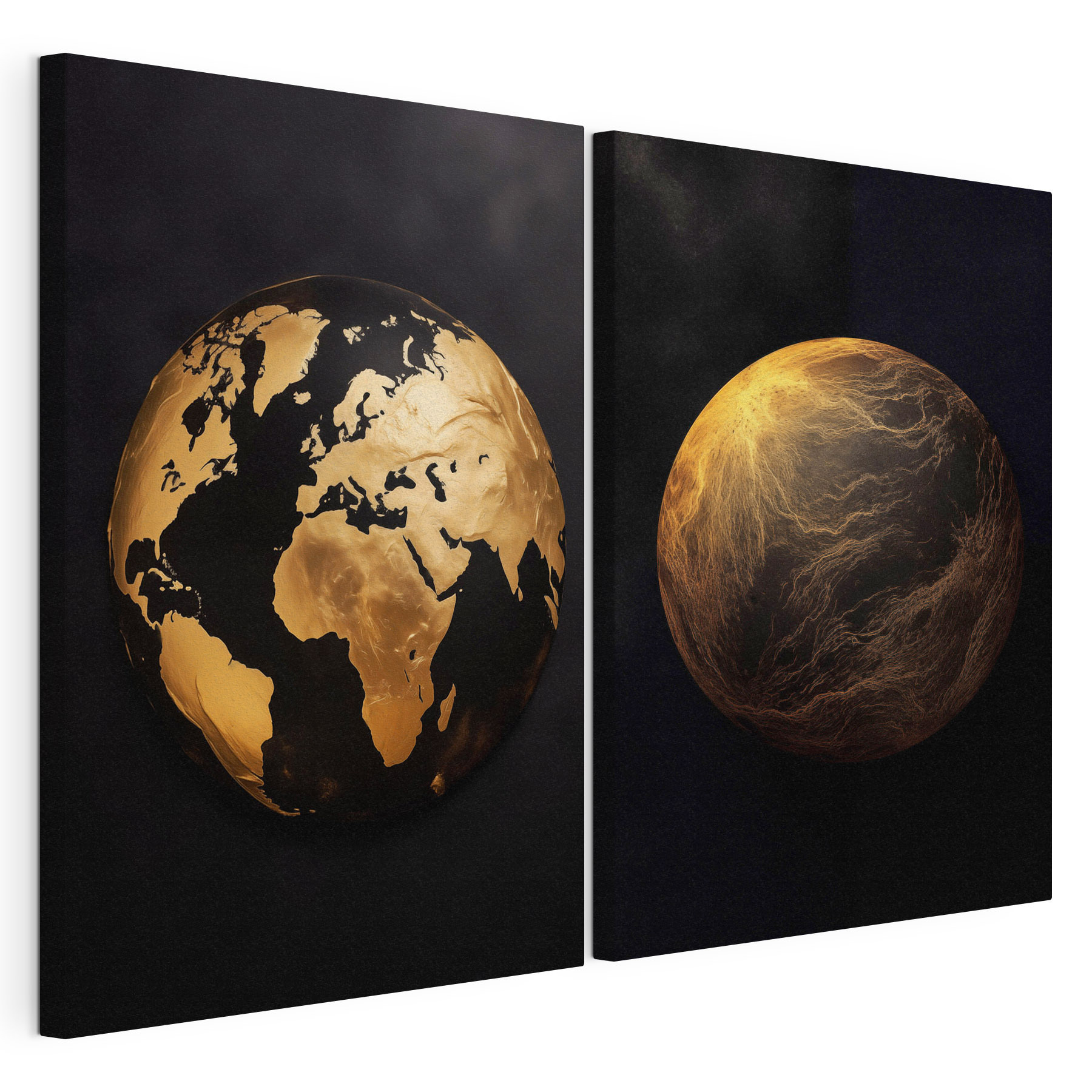 Artistic representation of celestial bodies