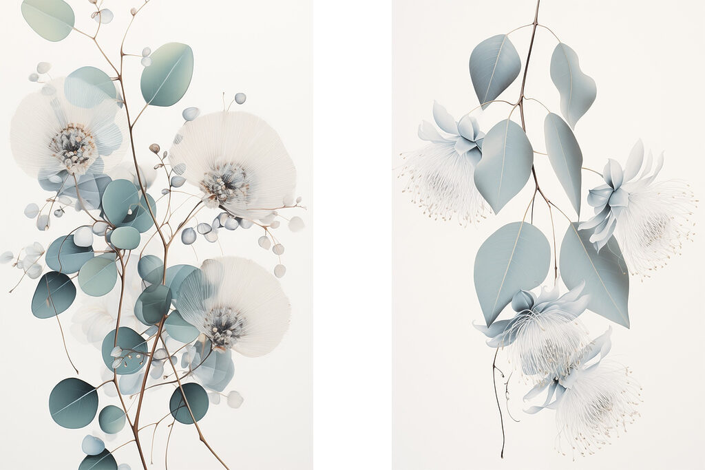 Delicate blooms in soft hues Delicate blooms in soft hues